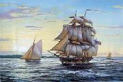 unknow artist Seascape, boats, ships and warships. 80 Sweden oil painting artist